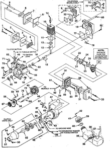 Part Location Diagram of A-01082 Homelite Housing engine