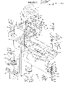 Riding-figure 1 Diagram and Parts List for 34551  Homelite Lawn Mower