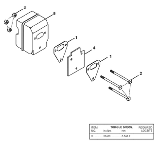 Muffler Diagram and Parts List for 540 UT-10550 Homelite Chainsaw