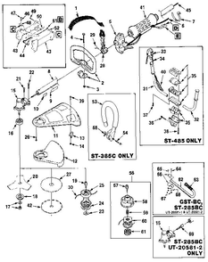 Diagram 5 Diagram and Parts List for 74112  Homelite Trimmer