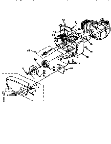Engine Housing Diagram and Parts List for 240SL-UT10635-B,C,D  Homelite Chainsaw