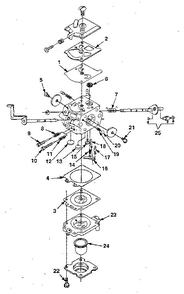 Diagram 3 Diagram and Parts List for HT-17  Homelite Hedge Trimmer