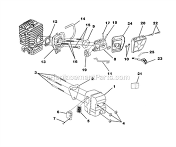 Page A Diagram and Parts List for PS33 UT-10788 Homelite Chainsaw