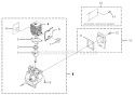 Page B Diagram and Parts List for BC800 UT-15184 Homelite Trimmer