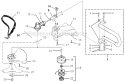 Page E Diagram and Parts List for BC800 UT-15184 Homelite Trimmer