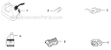 Accessories Diagram and Parts List for BVM160  Homelite Leaf Blower / Vacuum