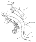Handle Diagram and Parts List for BVM160  Homelite Leaf Blower / Vacuum