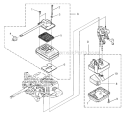 Muffler_-_Air_Cleaner Diagram and Parts List for BVM160  Homelite Leaf Blower / Vacuum