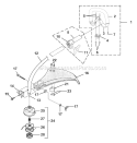 Part Location Diagram of UP06948A Homelite Handle-Complete