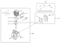 Page B Diagram and Parts List for C300 UT-20755 Homelite Trimmer