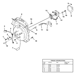 Starter Diagram and Parts List for BP250I UT-08097 Homelite Leaf Blower / Vacuum