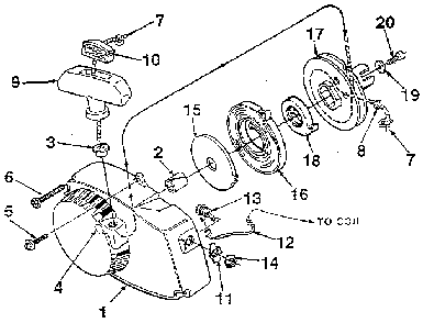 Figure 1 Diagram and Parts List for SXL-AO-UT-10045C  Homelite Chainsaw