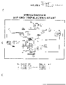Wiring-8hp/11hp electric Diagram and Parts List for UT32017A  Homelite Lawn Mower