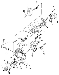 Diagram 2 Diagram and Parts List for 35224  Homelite Chainsaw