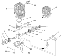Part Location Diagram of UP04176A Homelite Bearing and Rubber Case