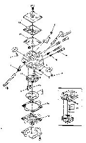 Carburetor Hdc-65 A-94649-A (Walbro) Diagram and Parts List for SUPER2-UT10653  Homelite Chainsaw