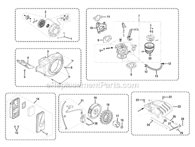 Page F Diagram and Parts List for PS905000  Homelite Generator