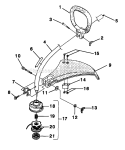 Part Location Diagram of UP00710A Homelite Boom Assembly, Curved