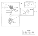 Page B Diagram and Parts List for D725CD UT-20739 Homelite Trimmer