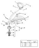 Part Location Diagram of 000998229 Homelite Curved Shaft Assembly