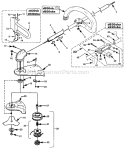 Page A Diagram and Parts List for D830SBA UT-15115 Homelite Trimmer
