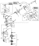 Page A Diagram and Parts List for D830SB UT-15108-1 Homelite Trimmer