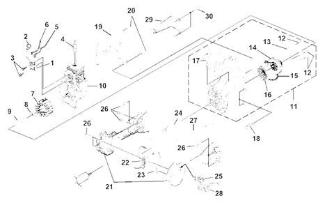 Ignition - Rotor - Starter Diagram and Parts List for ST155ICKD UT-20746 Homelite Trimmer