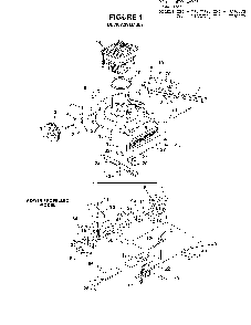 Figure 1-deck Diagram and Parts List for 37050  Homelite Lawn Mower