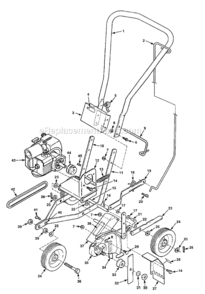 Page A Diagram and Parts List for E1502 UT-22085-1 Homelite Edger