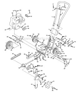 Part Location Diagram of 0125902 Homelite Bracket- Depth Control