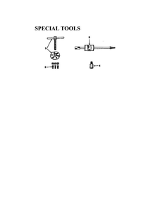 Special Tools Diagram and Parts List for UT-04005  Homelite Generator