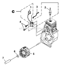 Page D Diagram and Parts List for UT-08115  Homelite Leaf Blower / Vacuum