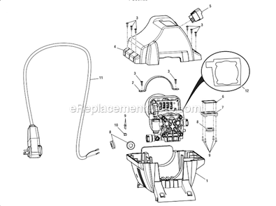 Page B Diagram and Parts List for PS80720  Homelite Pressure Washer