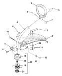 Page E Diagram and Parts List for F2020 UT-20788 Homelite Trimmer