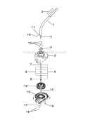 Part Location Diagram of A07933A Homelite Bearing Housing