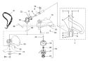 Page E Diagram and Parts List for F3040 UT-15176 Homelite Trimmer