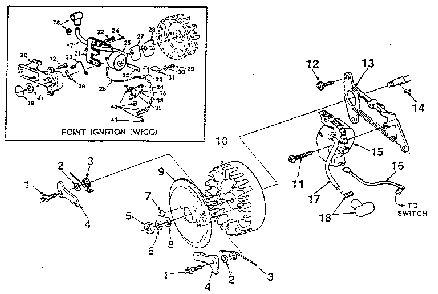 Part Location Diagram of 83060 Homelite Washer- Lock (Point Ignition)
