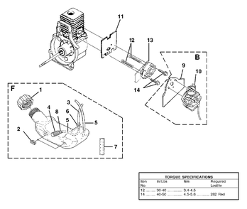 Carburetor And Fuel Tank Diagram and Parts List for BP250I UT-08097 Homelite Leaf Blower / Vacuum