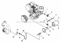 Muffler Diagram and Parts List for FP250 UT-01293-C Homelite Water Pump