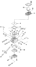Page E Diagram and Parts List for GST18 UT-20593-B Homelite Trimmer