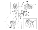 Engine Internal Diagram and Parts List for HB180V UT-08010 Homelite Leaf Blower / Vacuum