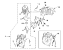 Engine Internal Diagram and Parts List for HB180V UT-08010 Homelite Leaf Blower / Vacuum