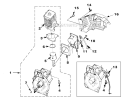 Engine Internal Diagram and Parts List for HB180 UT-08009 Homelite Leaf Blower / Vacuum