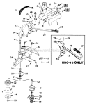 Page A Diagram and Parts List for HBC18 UT-15075-A Homelite Trimmer