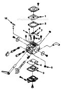 Page E Diagram and Parts List for HBC40 UT-15069 Homelite Trimmer