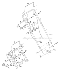 Page B Diagram and Parts List for HCM20P5 UT-30525-A Homelite Lawn Mower
