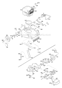 Page C Diagram and Parts List for HCM20P5 UT-30525-A Homelite Lawn Mower