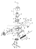 Page B Diagram and Parts List for HE20 UT-30092 Homelite Lawn Mower