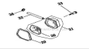 Cylinder Head Cover Diagram and Parts List for HG6000  Homelite Generator