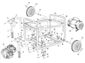Page D Diagram and Parts List for HGCA5000  Homelite Generator